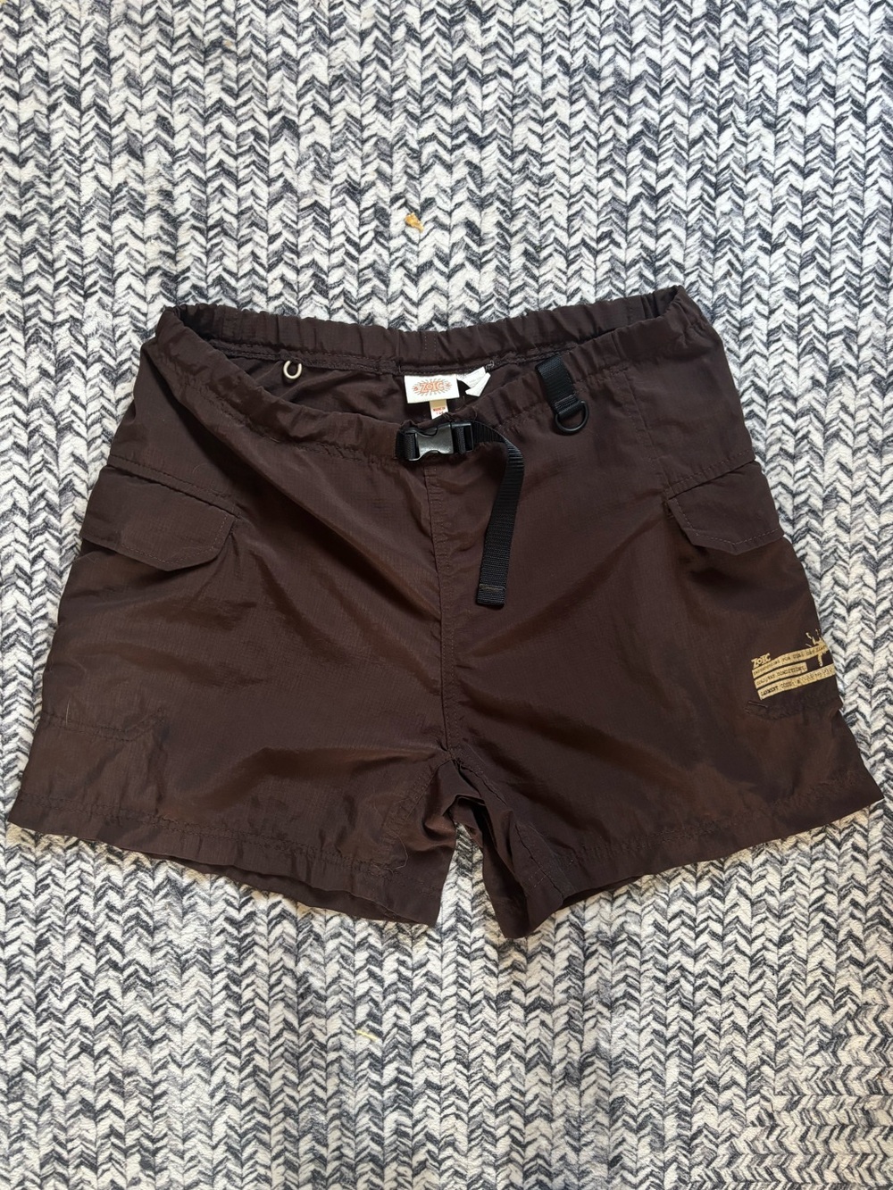 Zoic Women’s Medium/Large Brown Outdoor Quick-Dry Cargo Hiking Swim Shorts